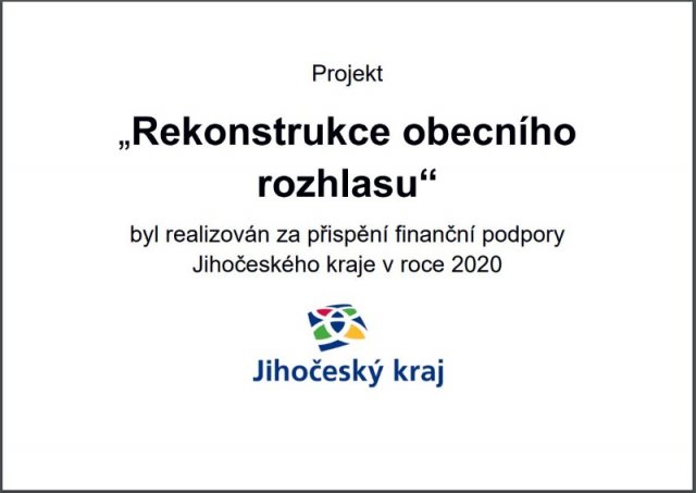 Rekonstrukce obecního rozhlasu